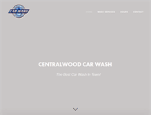 Tablet Screenshot of centralwoodcarwash.com